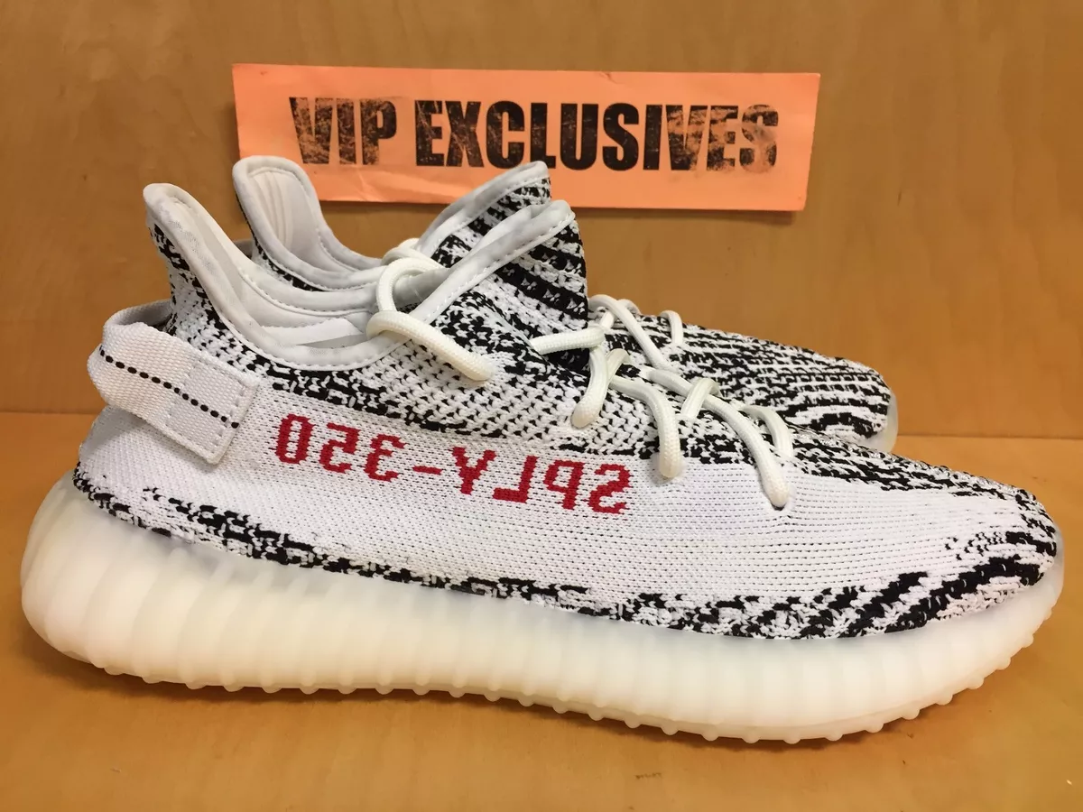 Adidas Yeezy 350 V2 Zebra CP9654 White Black Red SPLY Kanye West