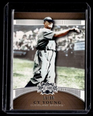 2010 TRIPLE THREADS GOLD /99 CY YOUNG SPIDERS