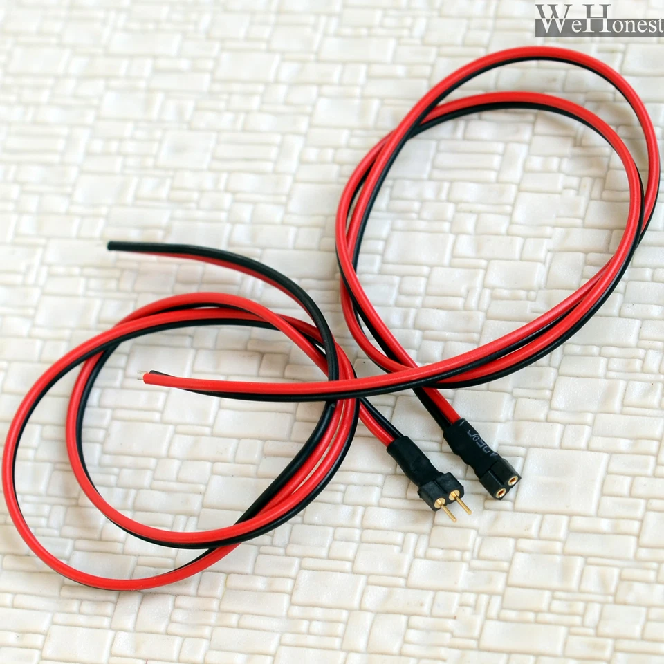 10 pairs 2 Pins mini-plug kits 2.0mm round Micro Decoder Connector, tester - Image 1 of 1