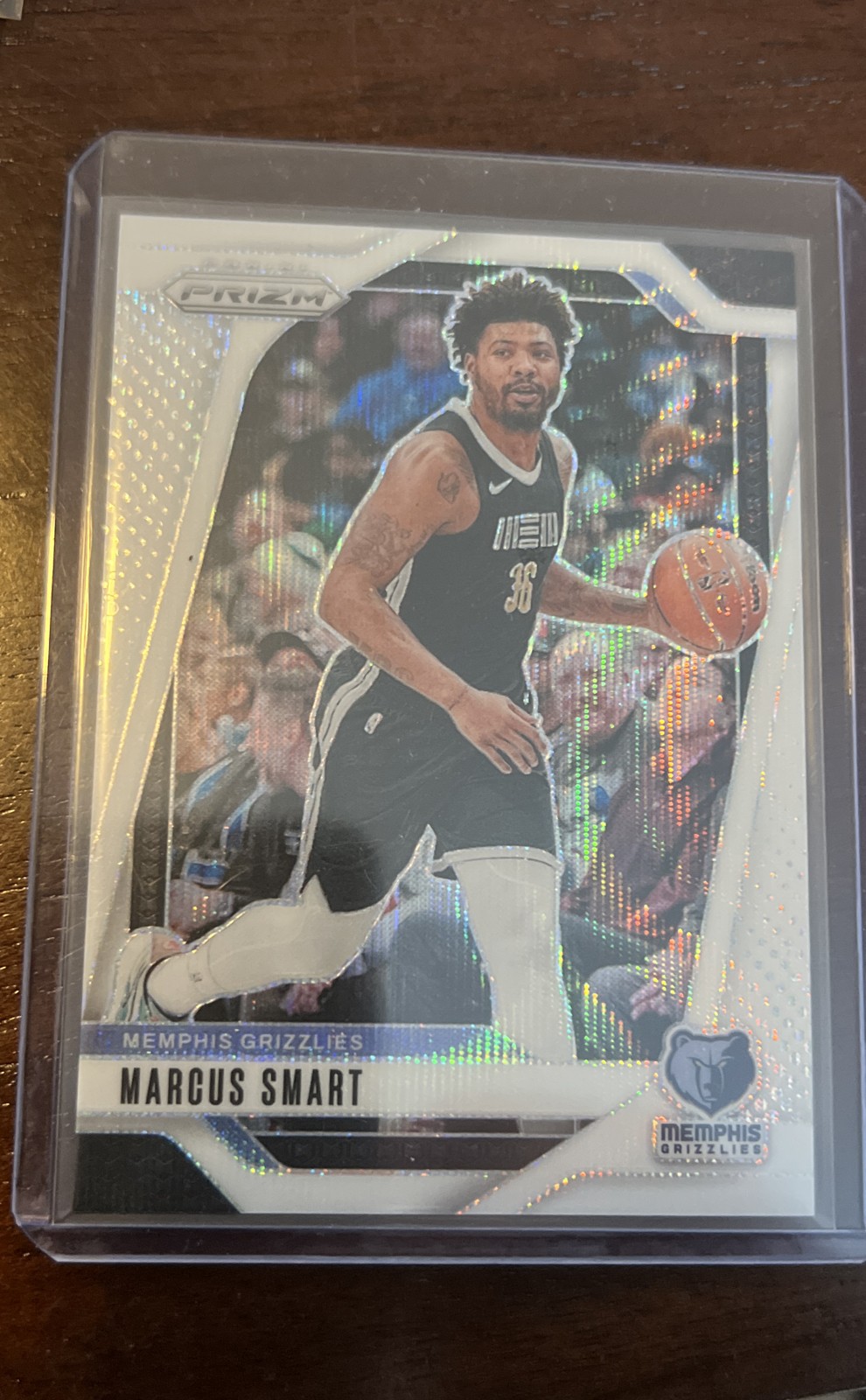 2024-25 Panini Prizm - Marcus Smart #59 White Wave Prizm /38
