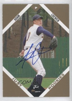 2003 Just Minors Just Rookies Gold Auto 1/100 Adam Loewen #40 Auto RC 0q3