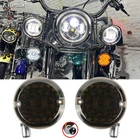 3-1/4" 1157 Front LED Turn Signal For Harley Ultra Classic Limited Electra Glide