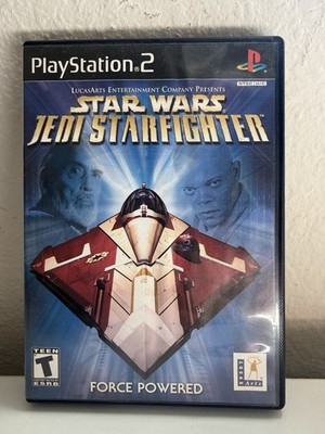 PS2 Star Wars Jedi Starfighter Sony PlayStation 2 Reg Card Complete CIB