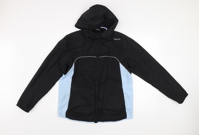 Kalenji Herren schwarze leichte Windbreaker Laufjacke mit Kapuze Gr. S