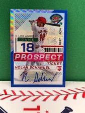 Nolan Schanuel 2024 Panini Prospect Ed. #129 Blue Wave Auto 18/75