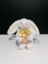 AUTHENTIC    NWT Jellycat bashful bunny with present 7  - Retired - FAST SHIP