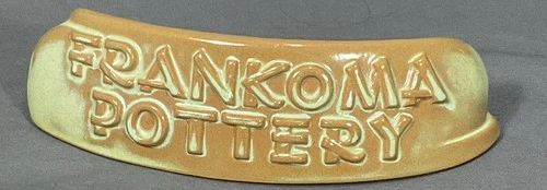 Vintage Frankoma Pottery Dealer Display Shelf Sign Excellent