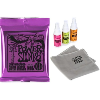 Ernie Ball 2220 Power Slinky Nickel Wound Electric Guitar Strings with