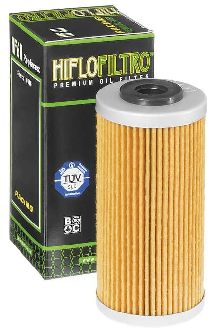 Filtro de aceite HF611 - Paquete de 6 para 09-13 Husqvarna SM/TC/TE BMW G450X Foto 2 de 4