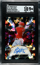 2021 Panini Select Joey Votto Sparks AUTO Cracked Ice Prizm /12 SGC 9 REDS SSP