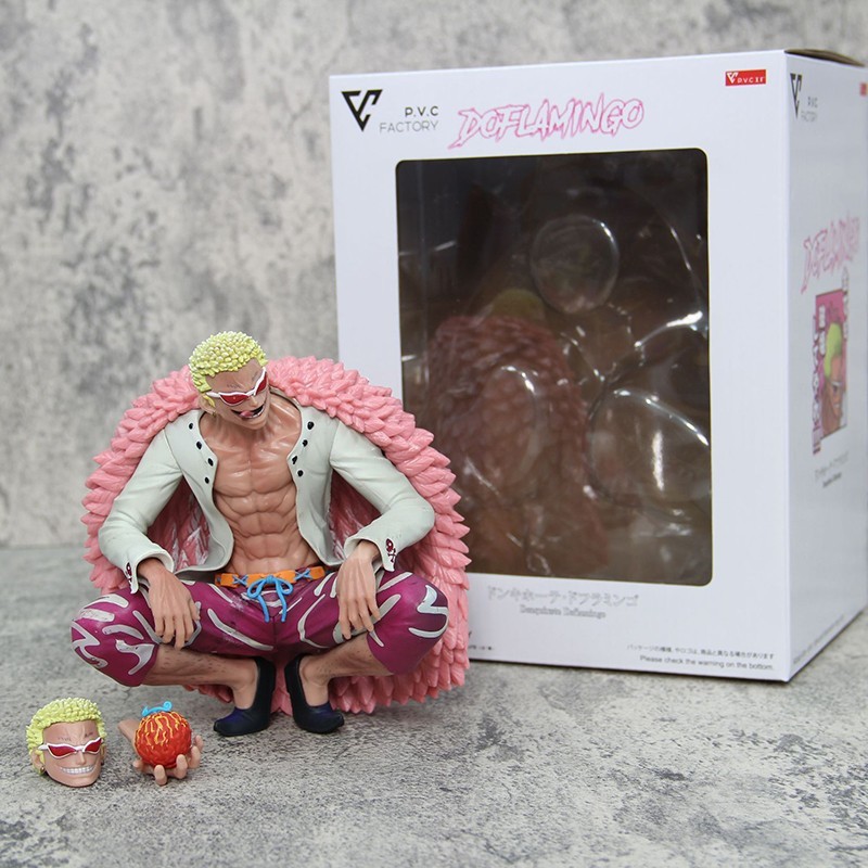 Anime One Piece Donquixote Doflamingo 15 cm Figura Ufficiale PVC da Collezione