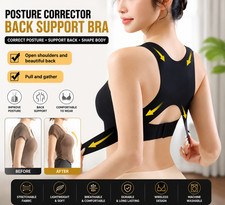Women Posture Corrector Bra Wireless Back Support Lift Up Yoga Shapewear Bra