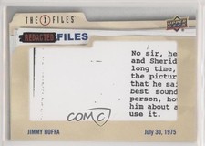 2019 The X-Files: UFOs & Aliens Edition Redacted Files Level One Jimmy Hoffa 4et