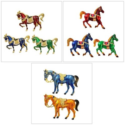 Stylish Horse Brooch Vintage Modern Design Lightweight Fashion Badge Gift