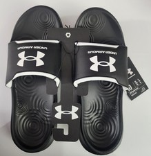 Under Armour Ignite Select Slide Sandal - Black / White - Size 10 - New 