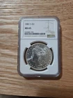1881-S $1 Morgan Silver Dollar NGC MS65