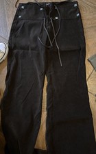 Vintage VS2 by Vakko Brown Suede Leather Tie Pants Size Size 7