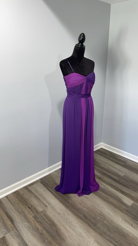Max & Cleo Elegant Purple Strapless Evening Gown prom wedding dress size 4 NEW - Picture 12 of 16
