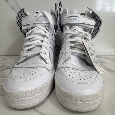 Size 10.5 - Jeremy Scott x adidas Wings 4.0 Cloud White Damaged