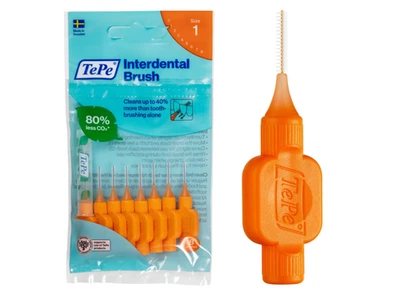 TePe Interdental Brush, Original, Orange, 0.45mm, 8pcs, efficient Cleaning