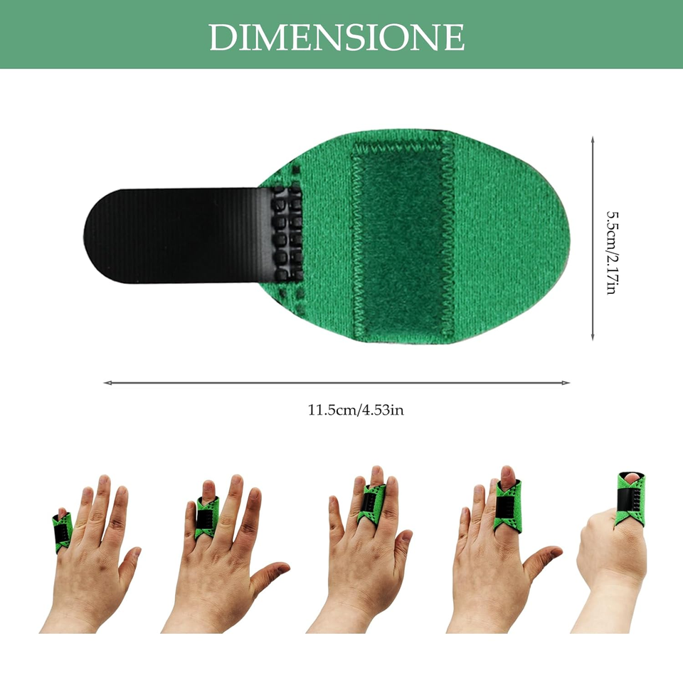 Stecche Per Dita Regolabili 2 Pezzi – Tutore Per Dito A Scatto, Indice, Medio, Anulare, In Neoprene Traspirante, Con Velcro, Per Artrite E Fratture - 4
