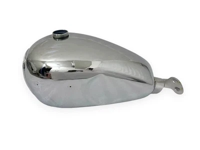 Réservoir En Acier Chrome De Carburant Pour Triumph Bonneville T100 (2001-2008) - Photo 1/4