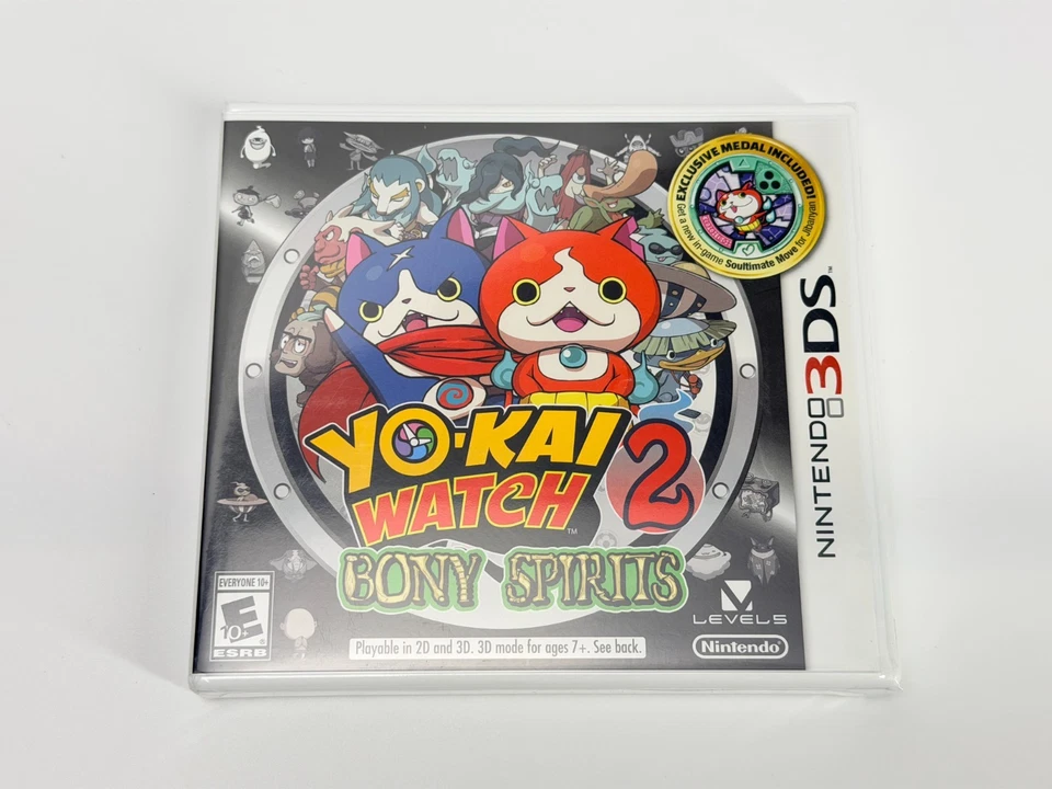New! Yo-Kai Watch 2: Bony Spirits (Nintendo 3DS) Factory Sealed - Image 3 of 4