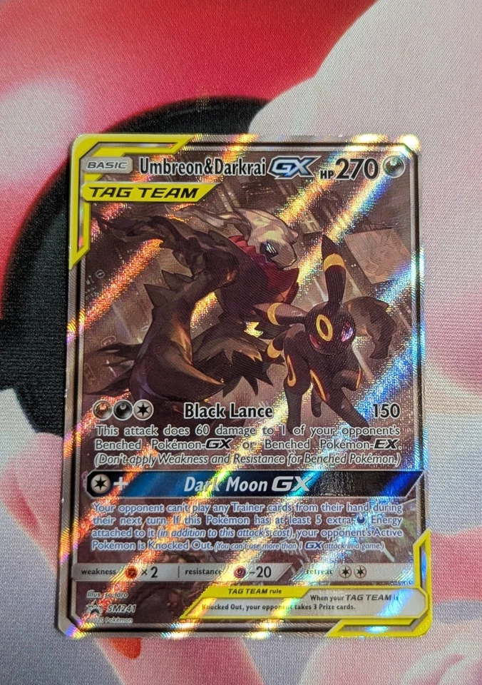 Pokémon TCG Umbreon and Darkrai GX Tag Team Promo SM241