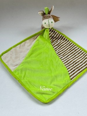 INWARE Baby Schmusetuch ESEL Schnuffeltuch mit Namen Kuscheltuch personalisiert