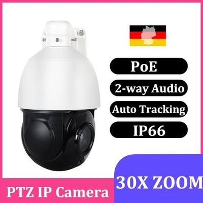 30X Zoom 4K 8MP POE PTZ IP Speed Dome Human Auto Tracking CCTV Kamera 2Way Audio