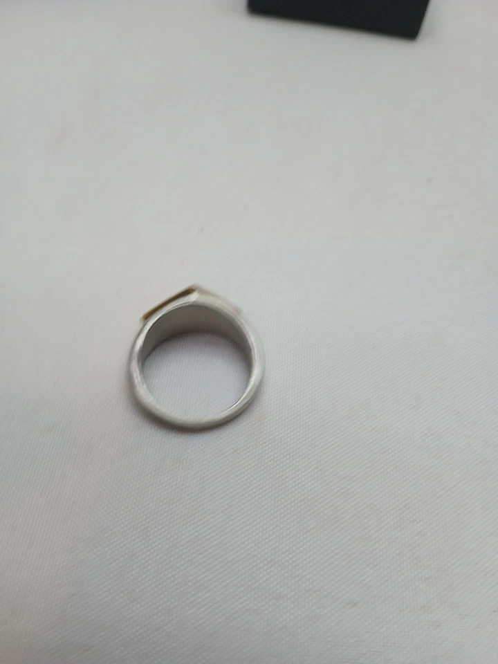 Anillo DC Comics Acero Inoxidable - Color Oro Amarillo Logo Superman Talla 10 en Caja Foto 4 de 4