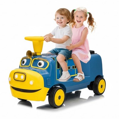 12V Kids Ride On Car 2-Seater Electric Toy Train Trackless Battery Powered Car