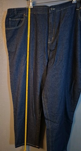 NWT Liberty Blues Denim Blue Jeans 50x29” Fleece Lined Elastic Waist Relaxed Fit - Picture 3 of 21