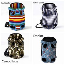 Mochila portadora de perro mascota bolsa frontal cachorro bolsa honda gato bolso de viaje denim divertido
