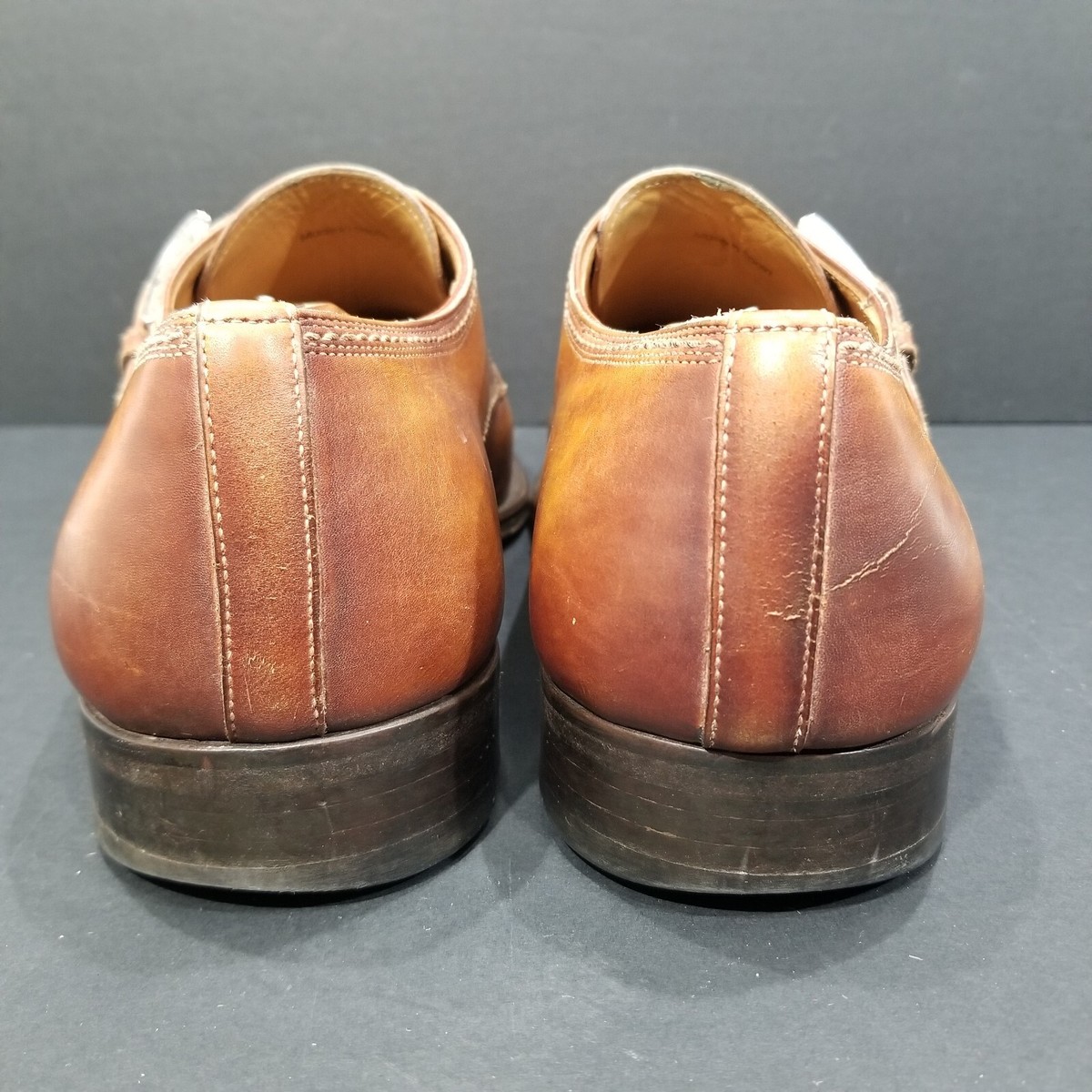 Magnanni Lennon Cuero Single Monk Strap Brown Dress Shoes  display picture 1