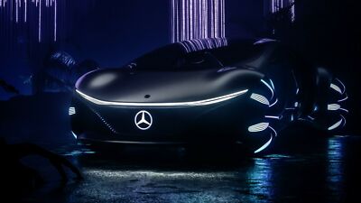 Mercedes Benz Vision AVTR High Res Wall Decor Print - Poster 20x30