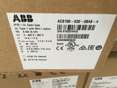 New ABB ACS150-03E-08A8-4 Inverter ACS15003E08A84 Fast Shipping