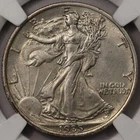 1935 Walking Liberty Half Dollar NGC AU-58 - Original Skin!