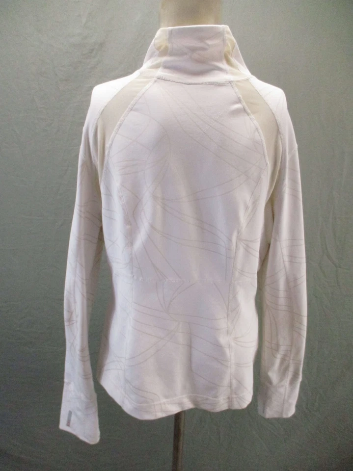 Chaqueta deportiva ZELLA talla XL blanca con cremallera completa cuello con cremallera bolsillo con cremallera 662 Foto 4 de 4