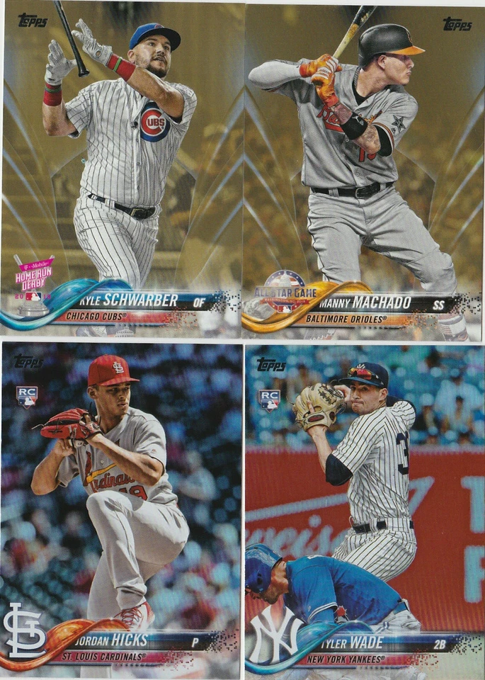 2018 Topps Series 1 2 Update Black/67 GOLD /2018 RAINBOW FOIL Parallel YOU PICK - Image 2 of 2