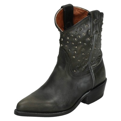 black studded cowboy boots