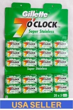 Gillette Platinum 100 Double Edge Razor Shaving Blades Russia