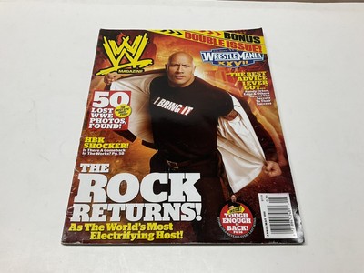 The Rock WrestleMania April May 2011 Wrestling Magazine Raw WWE WrestleMania M3