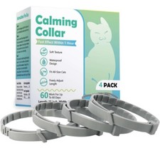 Cat Calming Collar 4 Pack Calming Collar for Cats Adjustable Lengths
