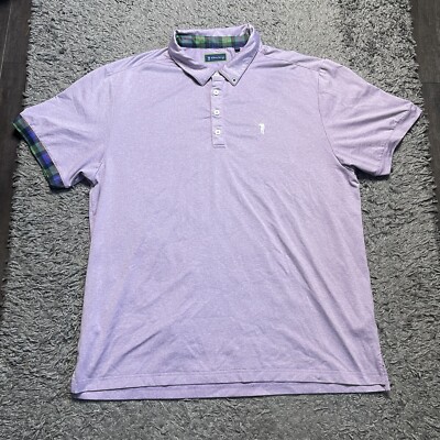 William Murray Shirt Mens XL Polo Purple Short Sleeve Golf Casual