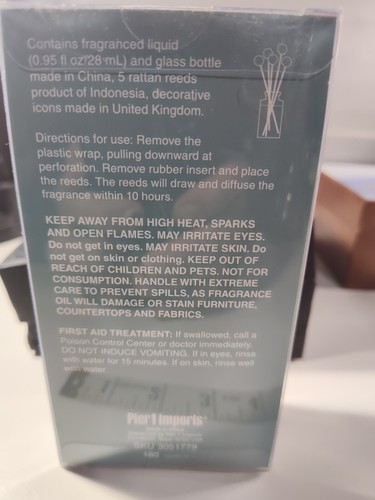 Pier 1 Reed Diffuser Sea Air 0.95 oz 5 Mini Rattan Reeds Aroma Therapy NIB - Picture 2 of 3