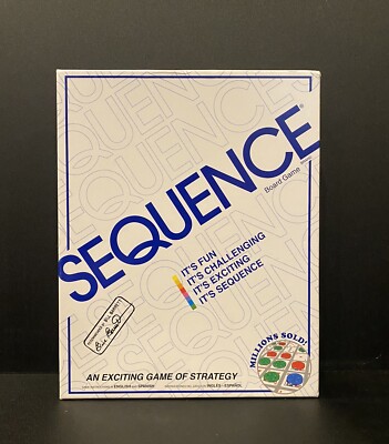 Sequence Board Game - An Exciting Game of Strategy by JAX 1995 Never Open Sealed