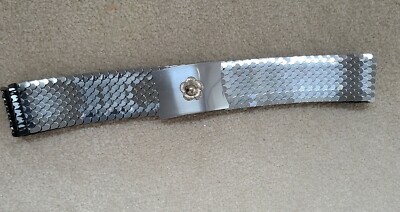 Vintage Metal Fish Snake Scale Stretch Belts Waistband Gold  display picture 3