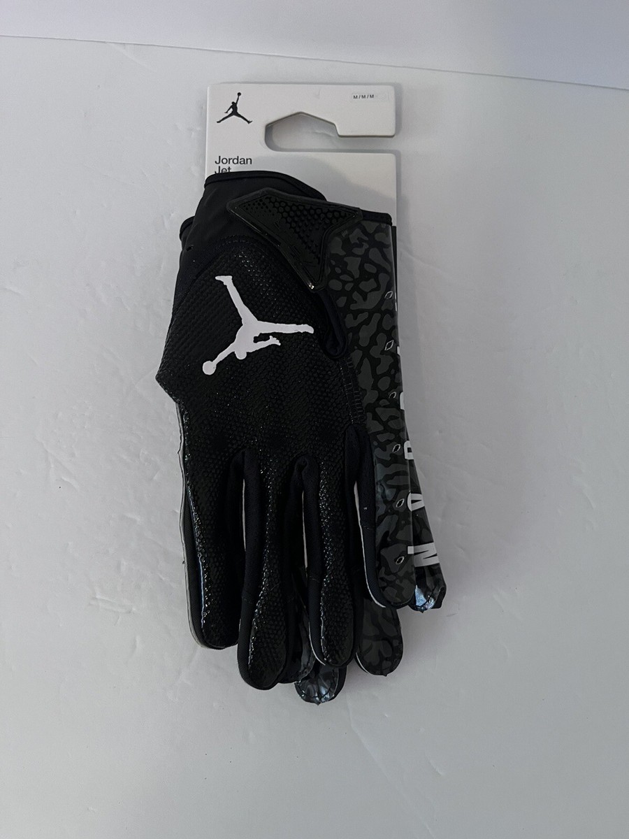 Nike Jordan Jet 7.0 Football Gloves Black/Grey Magnigrip+ Men's