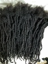 100% Human Hair handmade Dreadlocks 10 pieces 5" long 3mm-3.5mm thick small size